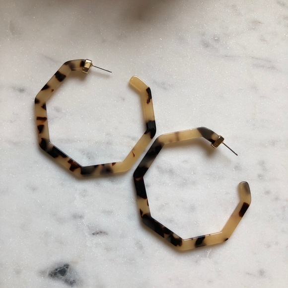 NWOT!! The Delia -Tortoise Shell Resin Earring - Picture 2 of 6